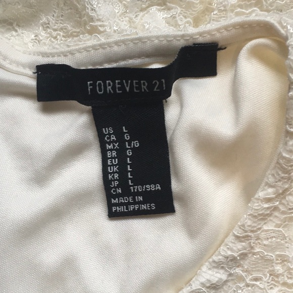 Cream lace dress.  Worn once. - Picture 3 of 3